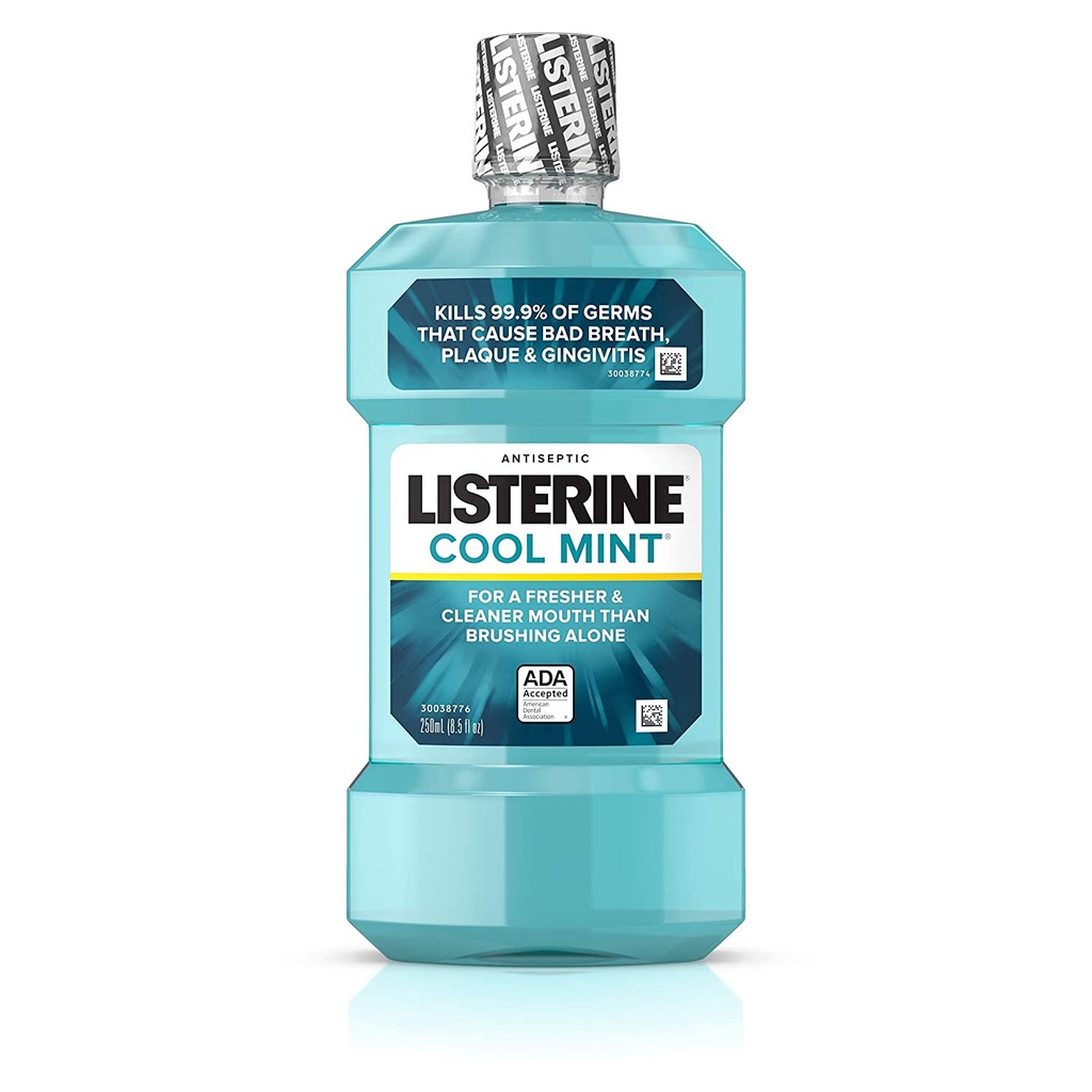 LISTERINE 250 ML Antiseptic Mouthwash Obat Kumur Antiseptik Fresh Burst - Cool Mint - Natural Green Tea 250ml Listerin