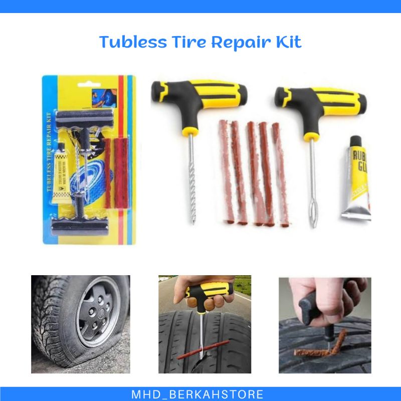 Alat Tambal Ban Tubeles lengkap | Tubless Tire Repair Kit