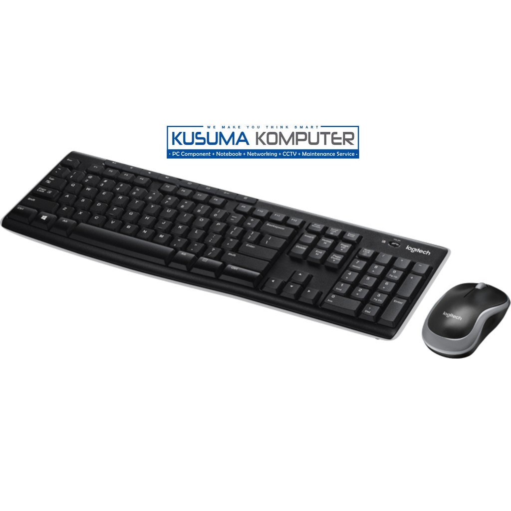 Keyboard dan Mouse Logitech MK270r Combo Wireless Multimedia Keys