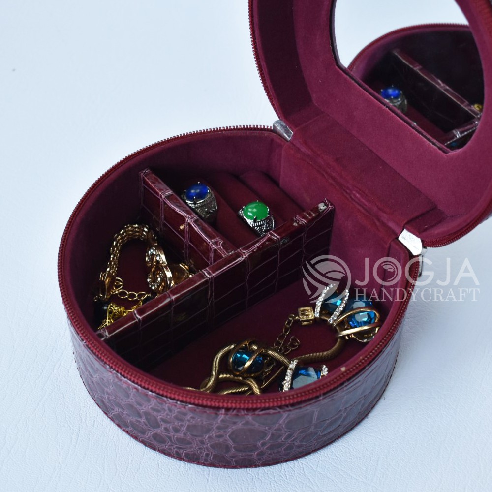 Kotak Emas Tempat Perhiasan &amp; Aksesoris / Traveller Jewelry Box