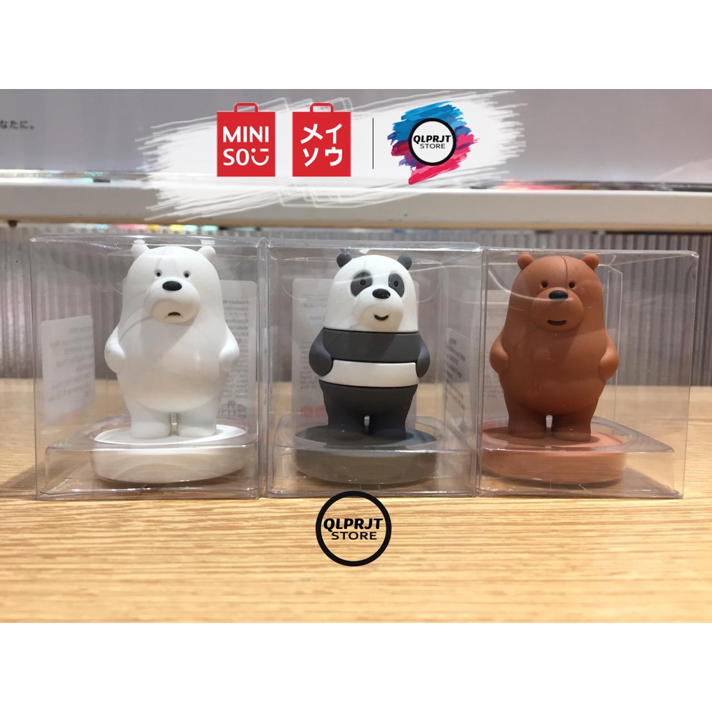 Pajangan Lucu We Bare Bears x Miniso Dekorasi Miniatur
