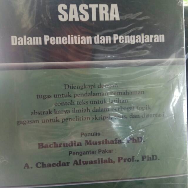 

TEORI&PRAKTEK SASTRA.DALAM PENELITIAN & PENGAJARAN