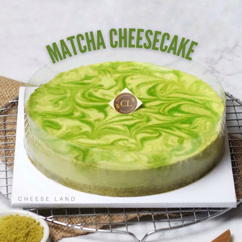 

MATCHA CHEESE CAKE / Cheese Land / Kue Keju Premium / Kue Ulang Tahun & Cemilan Unik