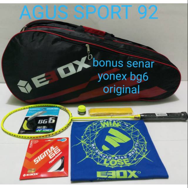 RAKET BADMINTON ORIGINAL EBOX NITRO 28 YUZU