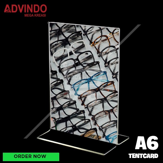 

tentcard A6 / display menu ukuran A6 / tent holder A6
