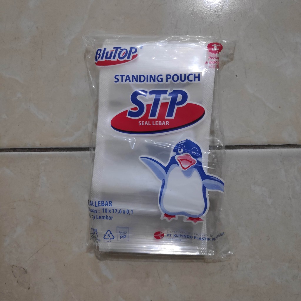 Standing Pouch Seal Lebar Uk 10x17cm, Stand Pouch, Plastik Klip Berdiri. Plastik Zipper