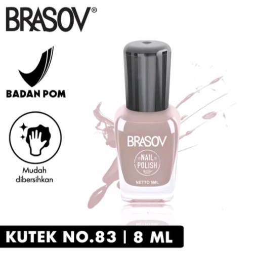 BRASOV Nail Polish Kutek Nude 8ML