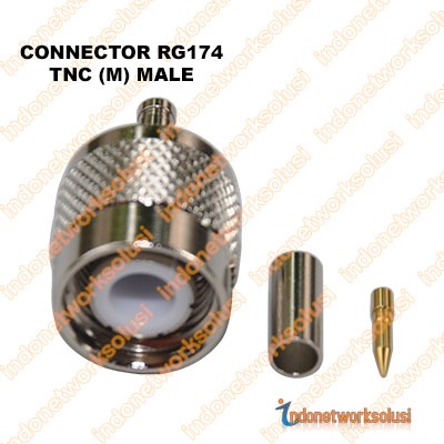 KONEKTOR CONNECTOR RG174 TNC M (MALE)