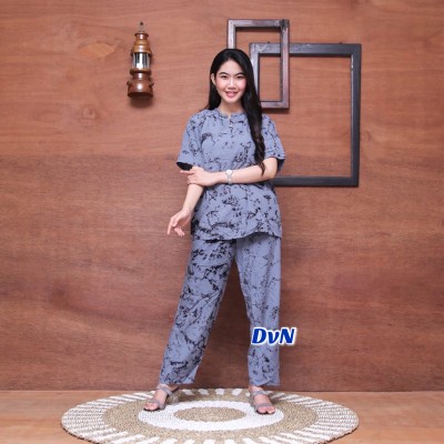 One Set Tiedye Motif Sibori Full Seleting Busui/ Setelan Rayon / Stelan Viral/ Stelan Murah