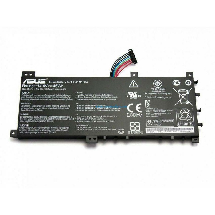 Baterai Asus Vivobook ORI S451 S451LA S451LB V451 V451LA - B41N1304