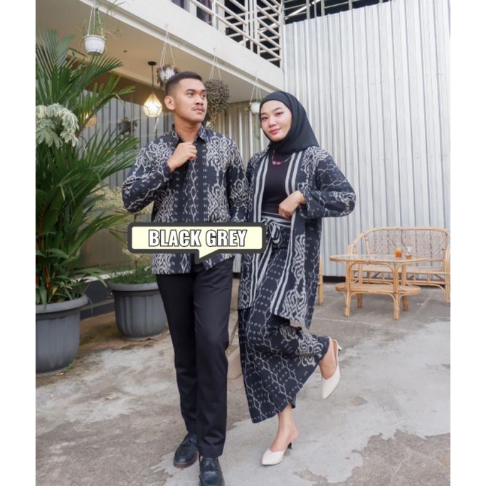 READY STOCK - Baju tenun couple - baju tenun - couple tenun - baju kondangan tenun - baju prewedding