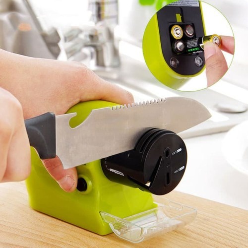 Swifty Sharp Asahan Pisau Otomatis Motorized Knife Sharpener - Pengasah Pisau Swifty Sharp Pengasah Pisau Elektronik Pengasah Pisau Listrik Pengasah Pisau Baterai