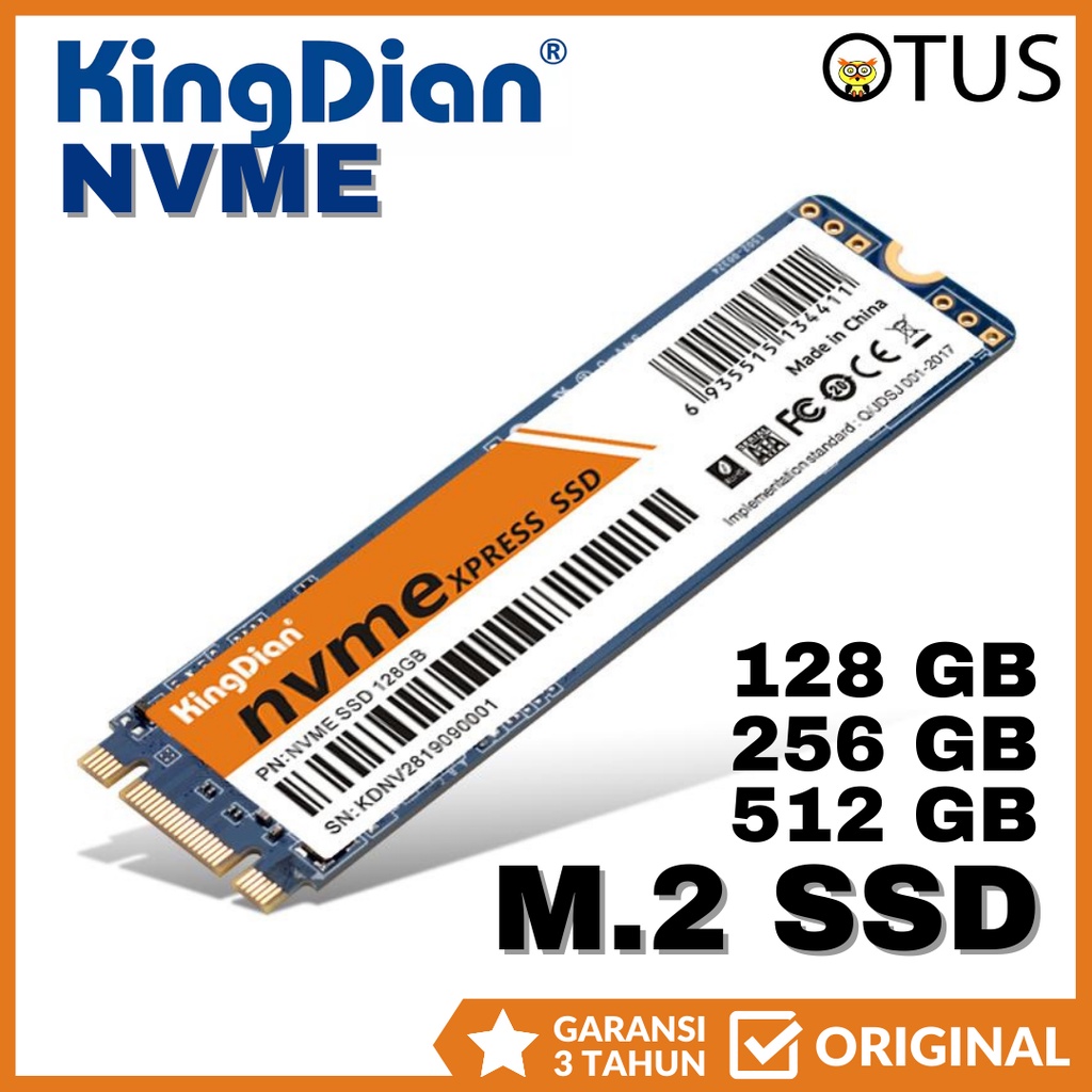 SSD KingDian NVME M.2 M2 128GB 256GB 512GB ORIGINAL