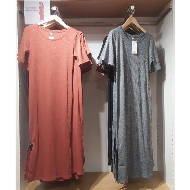 LONG DRESS UNIQLO RIB