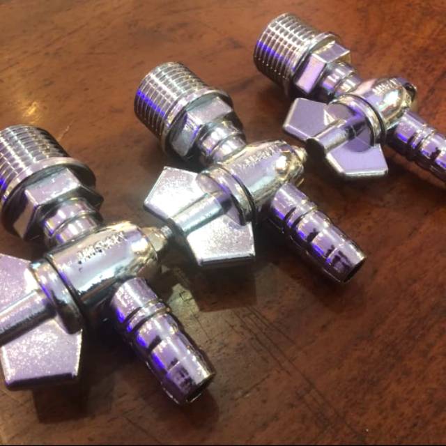 Kran Bensin Custom / Kran Tangki Motor Custom Drat Luar