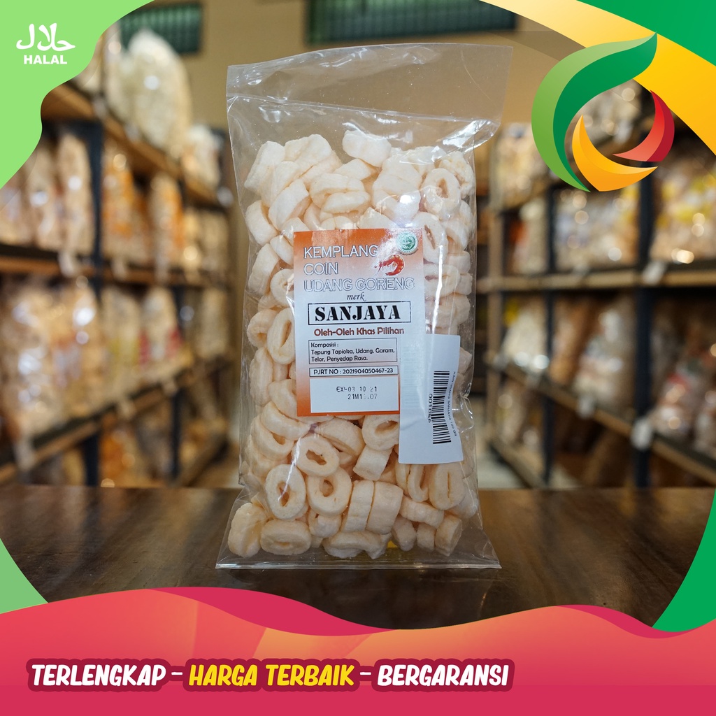 

Kerupuk ring udang merk Sanjaya khas Bangka 100gr