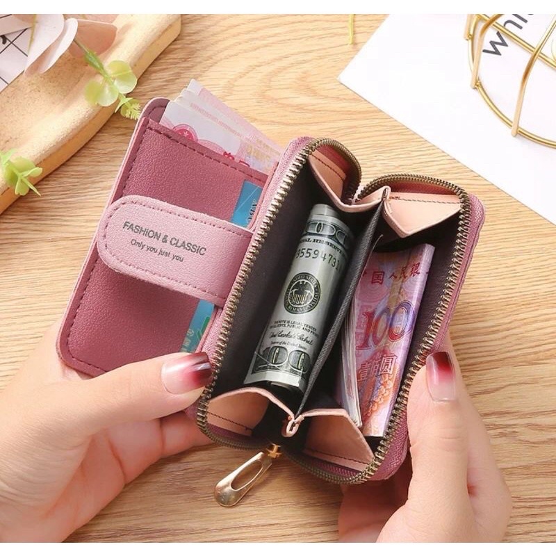 Dompet Kartu Lipat Wanita BS46 Dompet Koin Mini Wanita Korean fashion trendy ACC