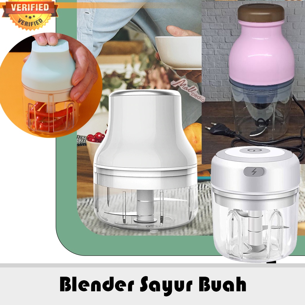 Blender Capsule Cutter Quatre Blender Kapsul Serbaguna Pengiris penghancur sayur buah Daging Blender LEEWONG Portable Food Chopper Mini Elektrik Garlic Masher gambar asli