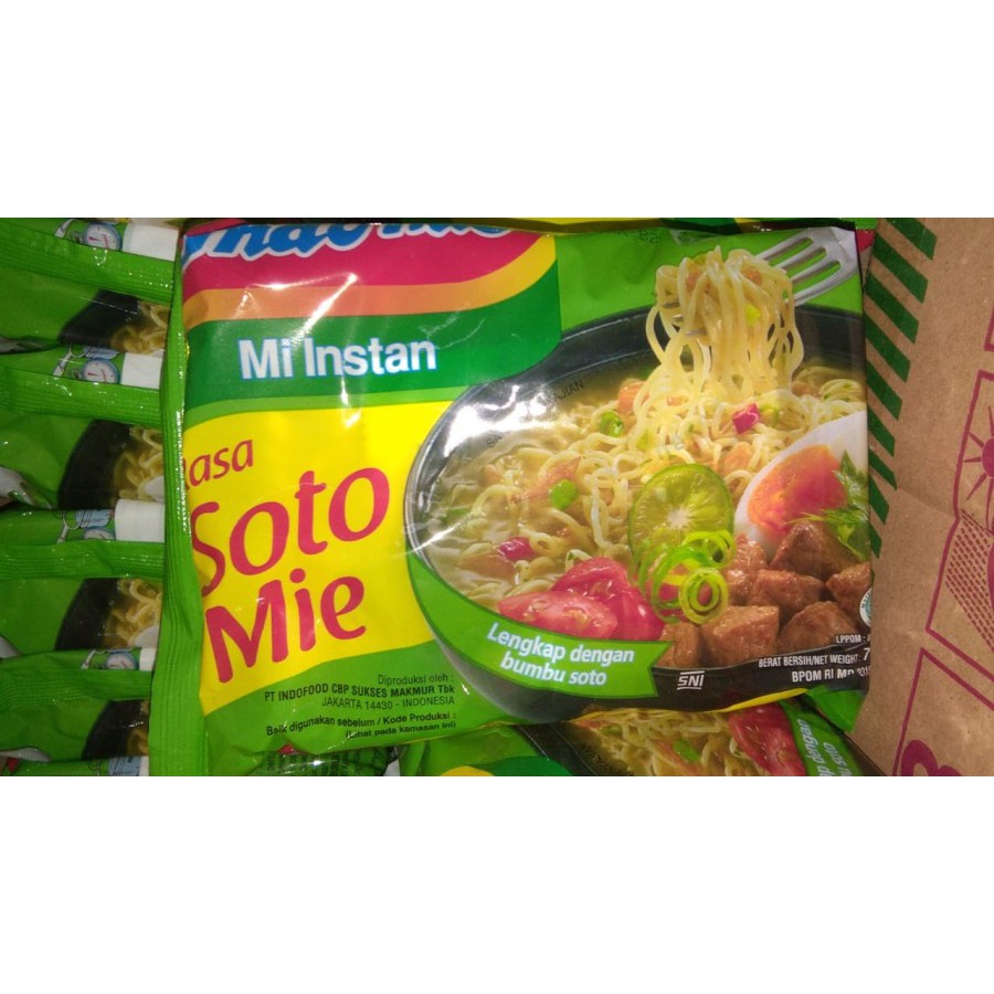 

Indomie Kuah Soto, Ayam Bawang, Kari Ayam