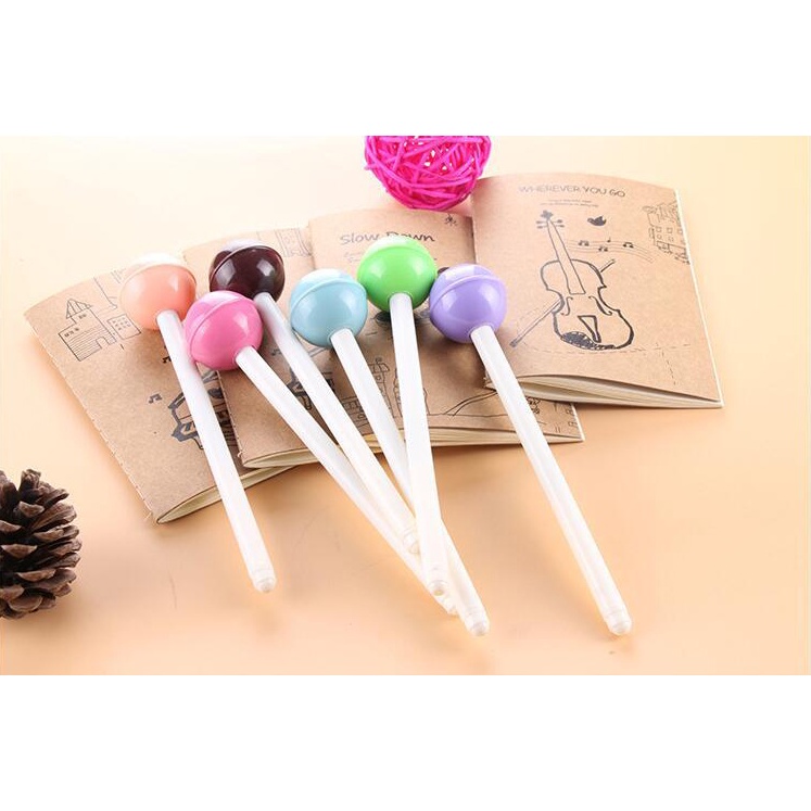 Pena Bolpen Pen Alat Tulis Lucu Unik Pen Model Permen Lollipop 1038