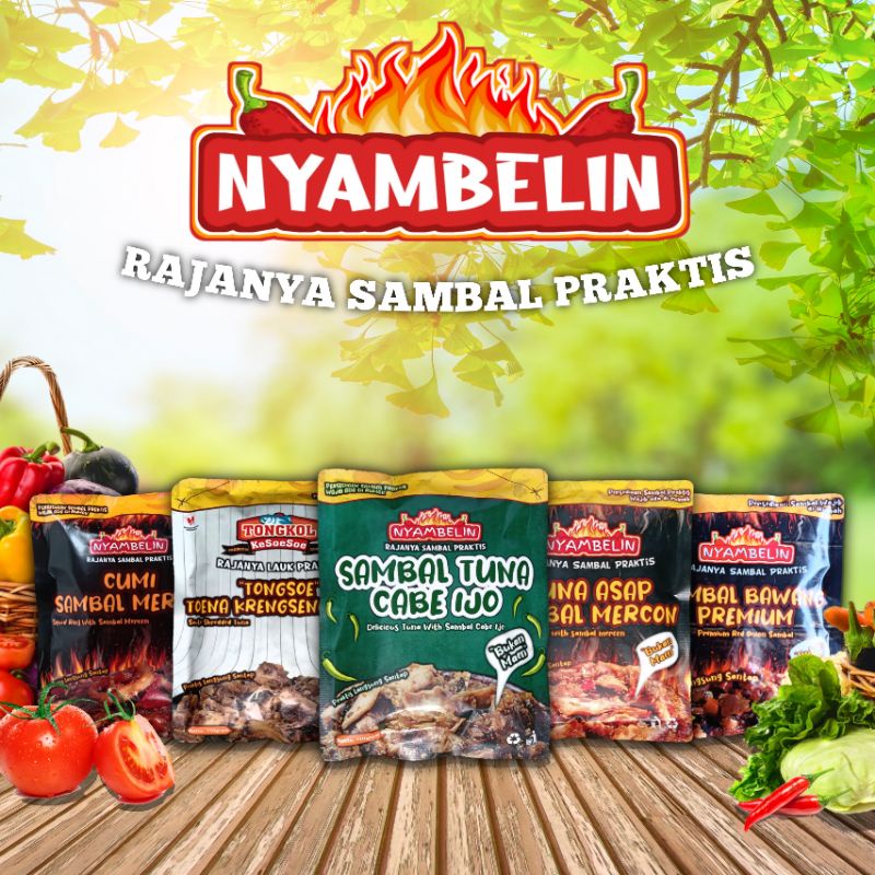 

Paket Bisnis 186pcs Nyambelin Rajanya Sambal Praktis Kemasan medium netto 110g