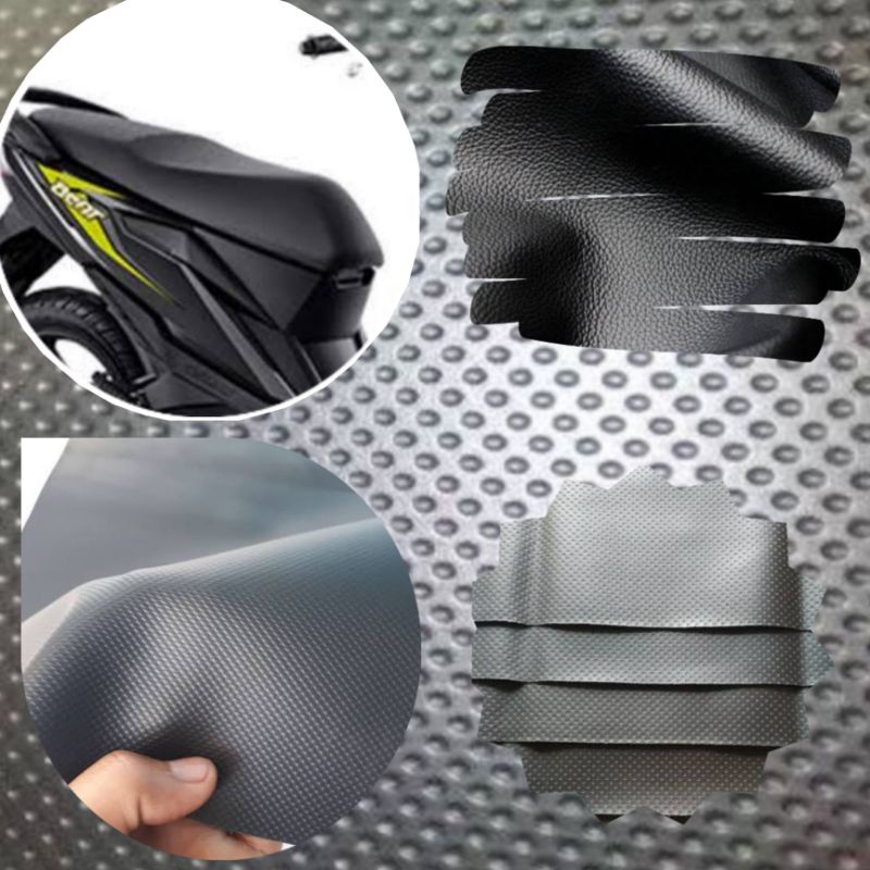 SARUNG COVER KULIT JOK MOTOR UKURAN STANDARD WARNA HITAM POLOS