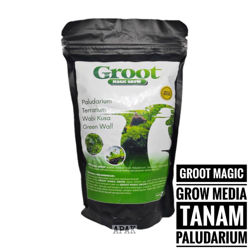 Groot Magic Grow media tanam paludarium terrarium pupuk wabikisa murah