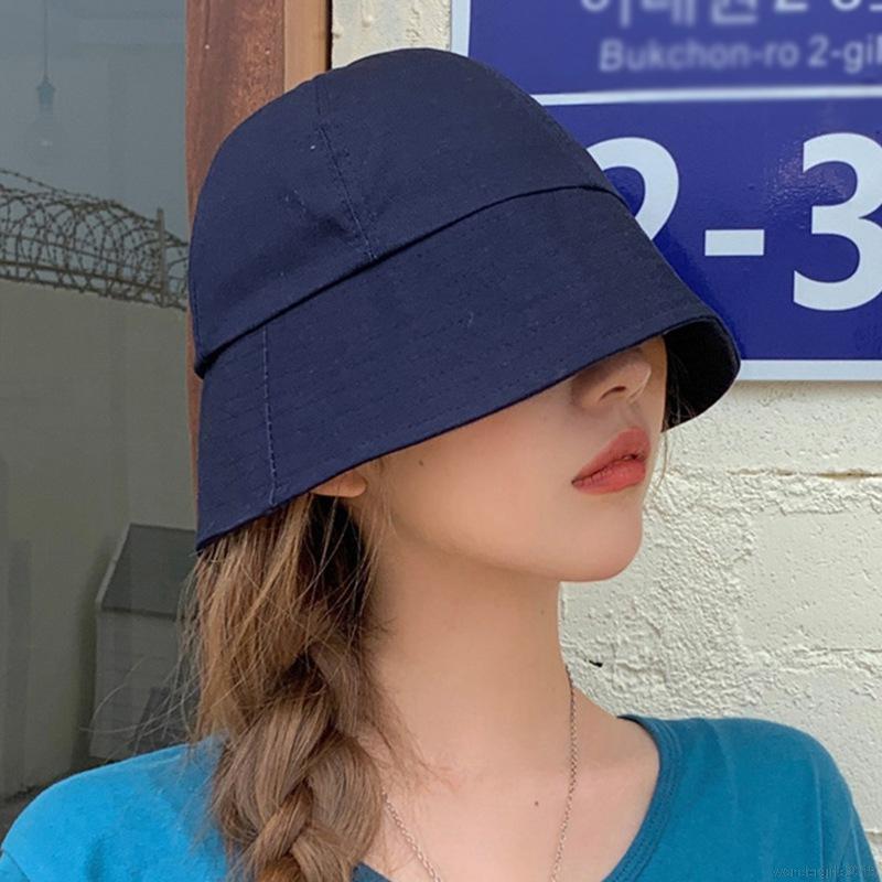 Topi Bucket Wanita Topi Bucket Perlindungan Matahari Cocok Untuk Musim Semi Musim Panas Topi