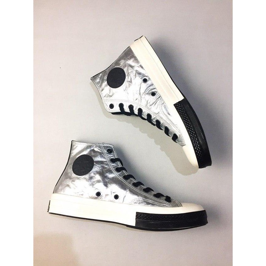 SALE SIZE 45 Sepatu Converse Ori Chuck 70 Flight School Hi Silver Black Egret