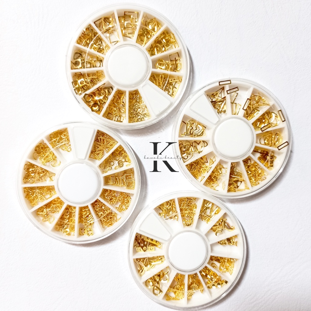 ACC WHEEL nail art aksesoris/Metal DIY GOLD CRAFT ACCESORIES