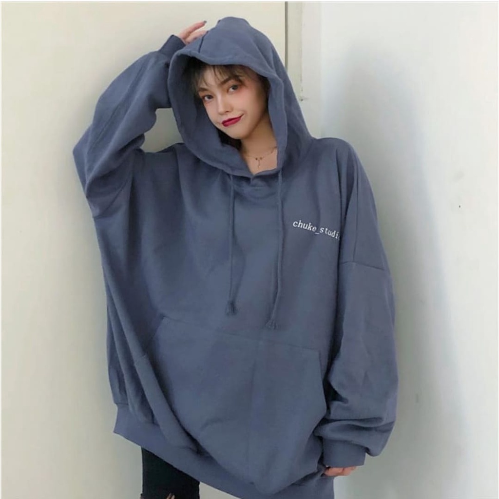 sweater hoodie wanita XXL CHUKE_STUDIO OVERSIZE SWEATER hoodie wanita big size