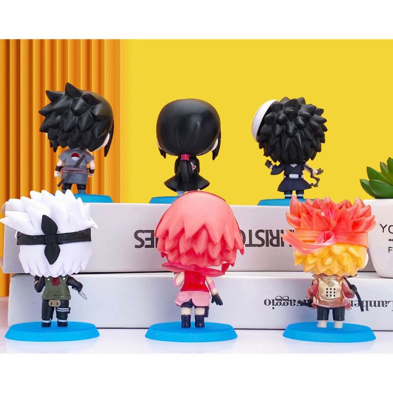 0(BISA COD)Action mini figur chibi anime naruto kakashi gara shikamaru sakura obito itachi