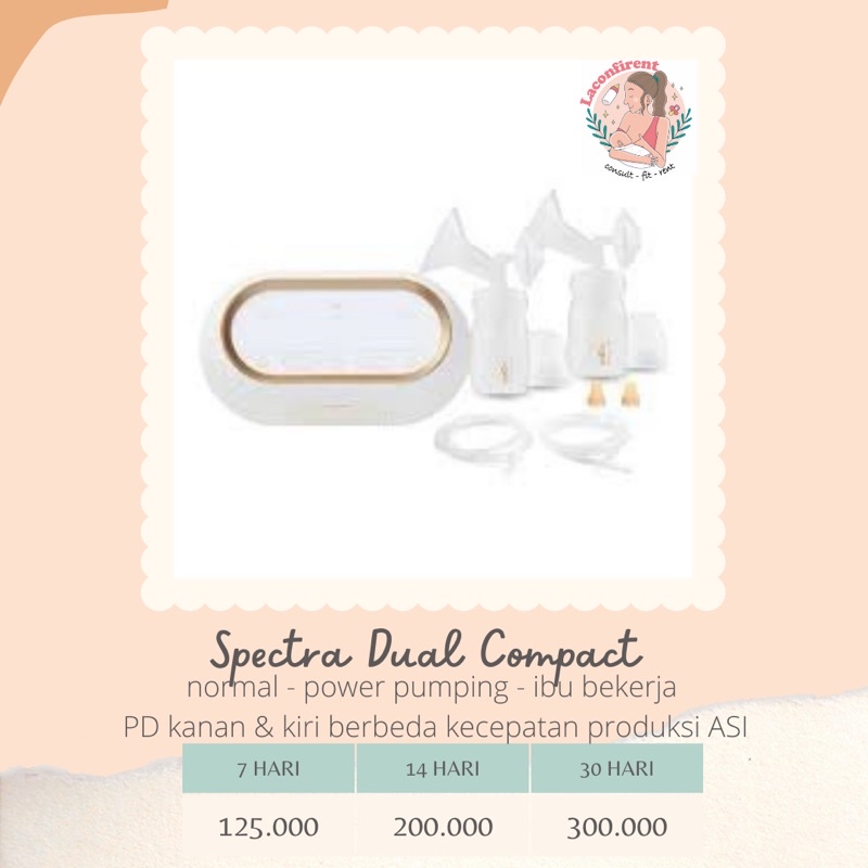 Sewa POMPA ASI Spectra Dual Compact (Kirim dari Bandung)