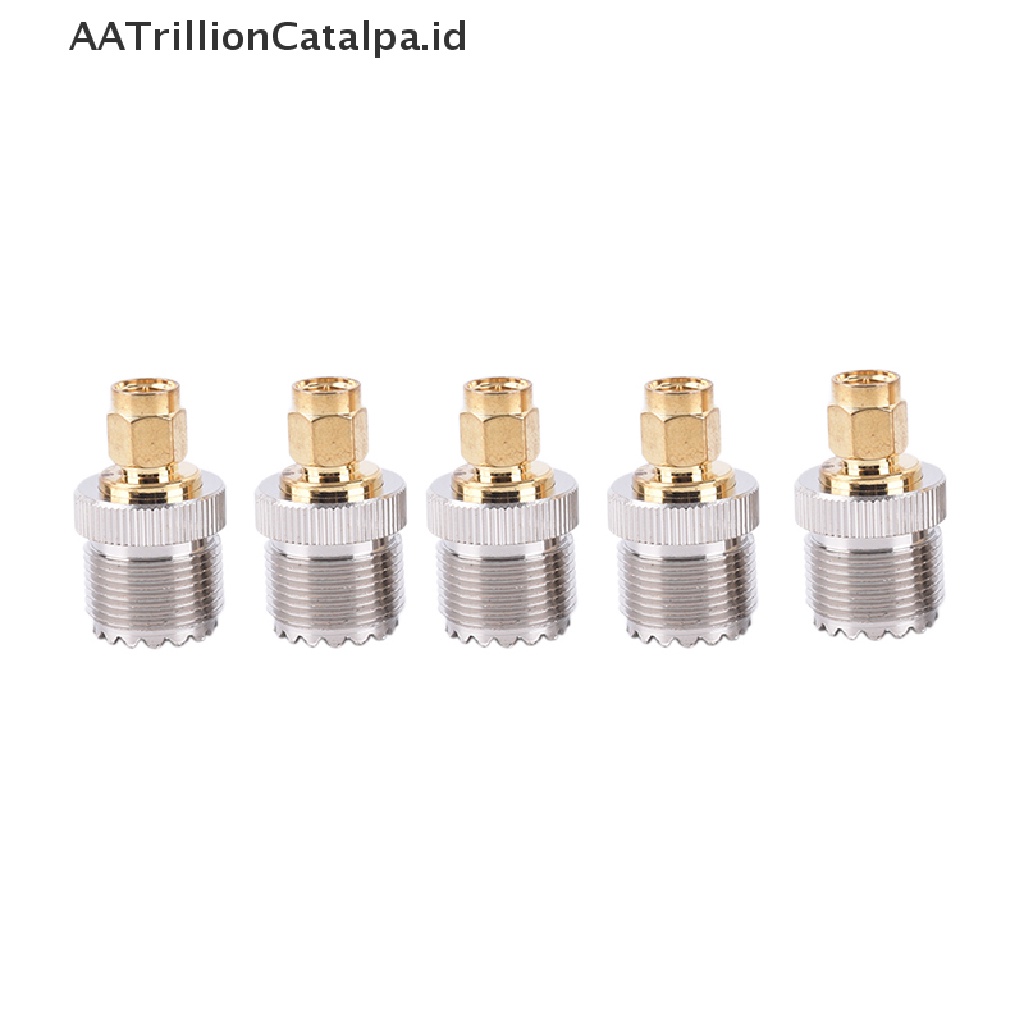 (AATrillionCatalpa) Adapter Konektor RF SMA Male Ke UHF PL259 SO239 Female