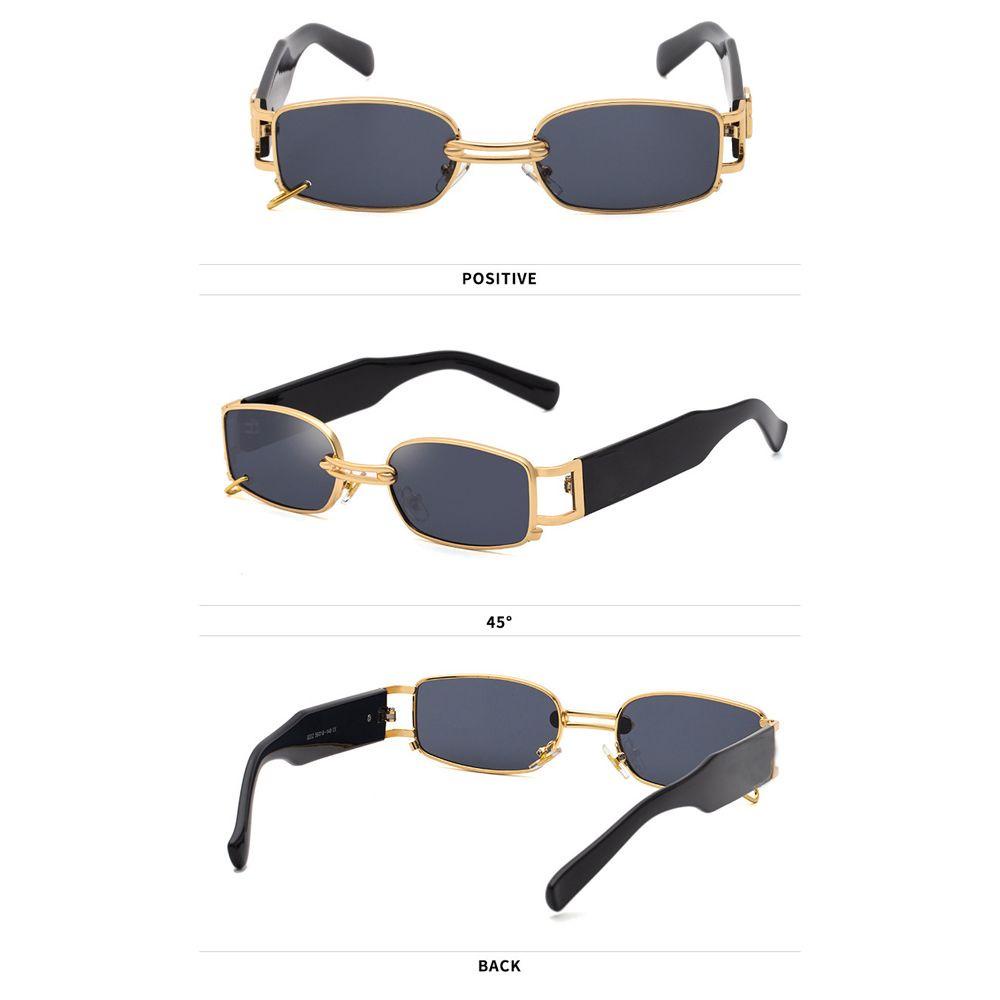 [Elegan] Kacamata Hitam Persegi Fashion Vintage UV400 PC Frame Perlindungan Radiasi Korea Square Eyewear