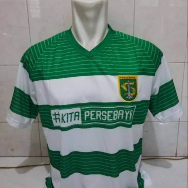 Jersey Kita Persebaya Terbaru Lengan Pendek - putih hijau
