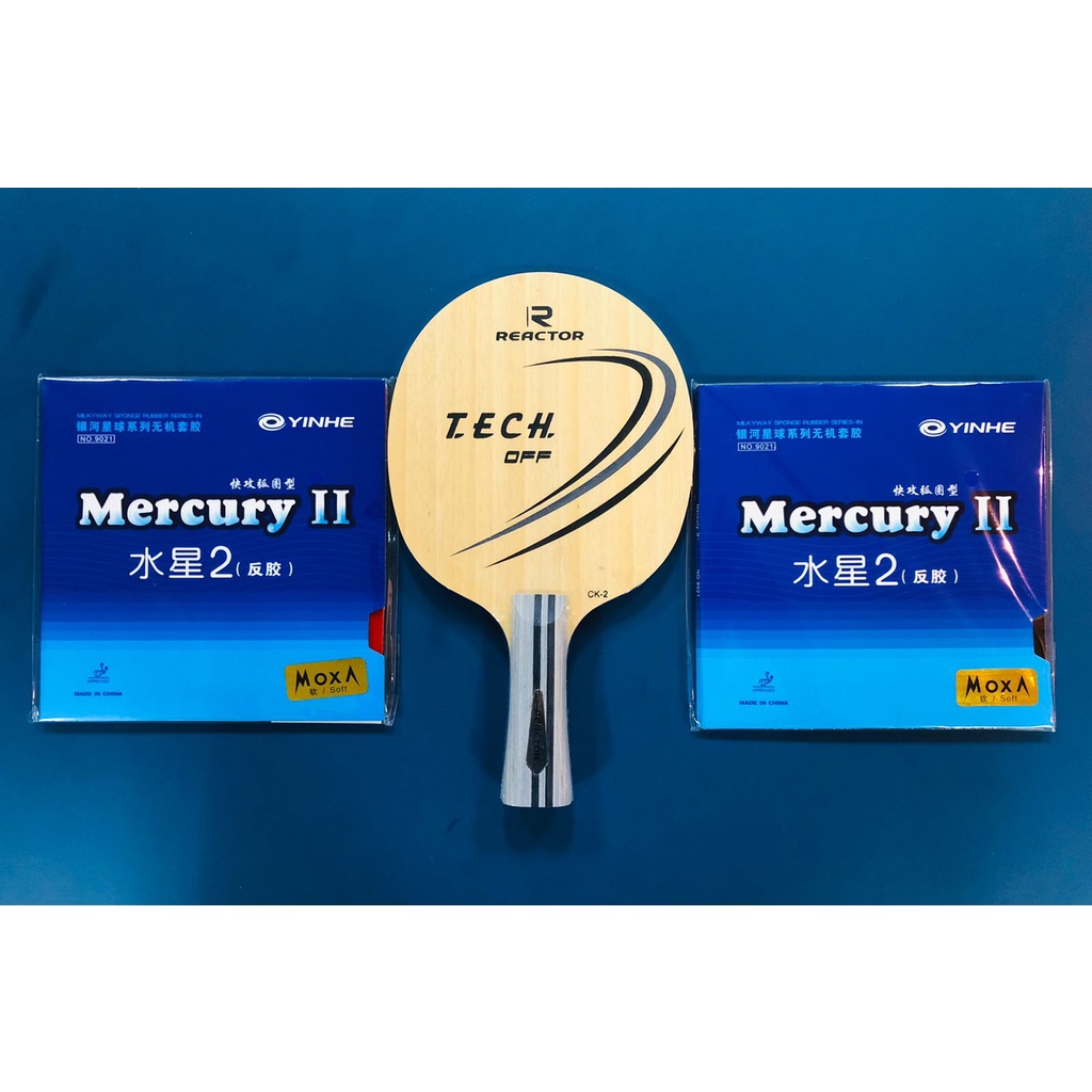 Setup Tenis Meja Pingpong Reactor Carbon CK-2 Yinhe Mercury 2 Soft