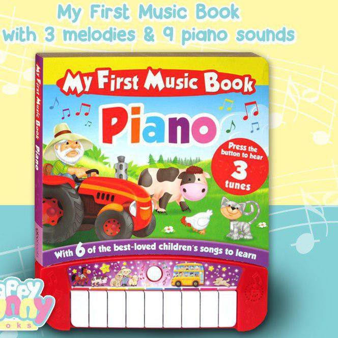 [Diskon] - >> (HB) My First Music Book Piano Board Book with 6 of the Best-Loved Children's Songs to