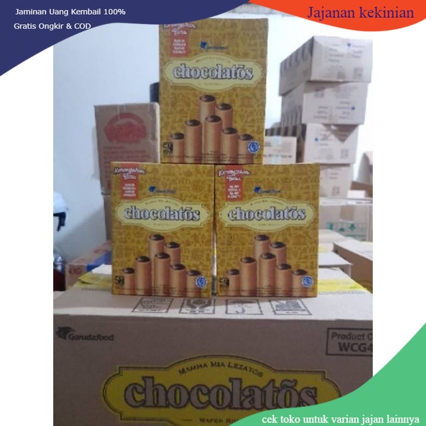 

chocolatos isi 24pcs-jajan coklat-makanan ringan-jajanan anak-jajan jadul-coklat roll