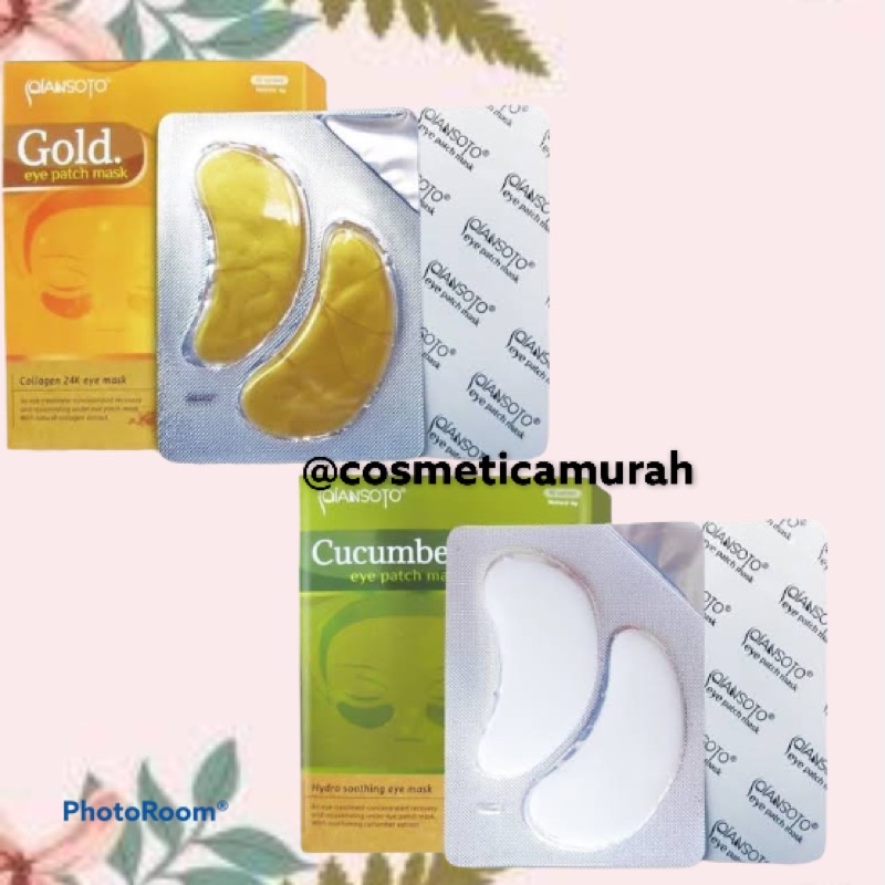 QIANSOTO masker mata crystal gold // MASKER MATA ORIGINAL // CRYSTAL GOLD COLLAGEN EYE