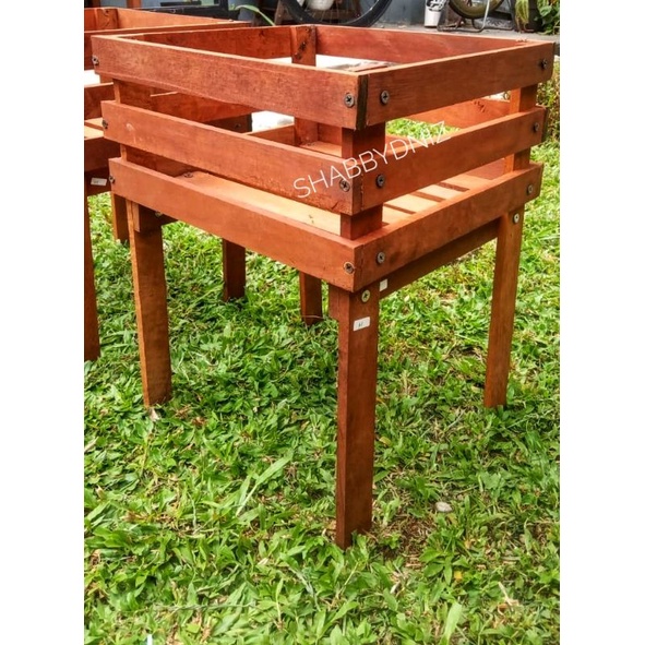 STANDING POT KAYU ULIN/STANDING PLANTER/POT TINGGI KAYU ULIN TERMURAH