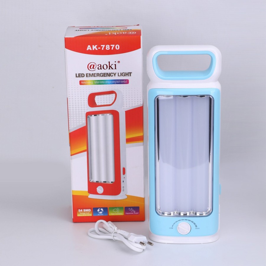 Promo Terbaru!!! Lampu darurat portable AOKI tube 54smd AK-7870 tahan lama dan berkualitas