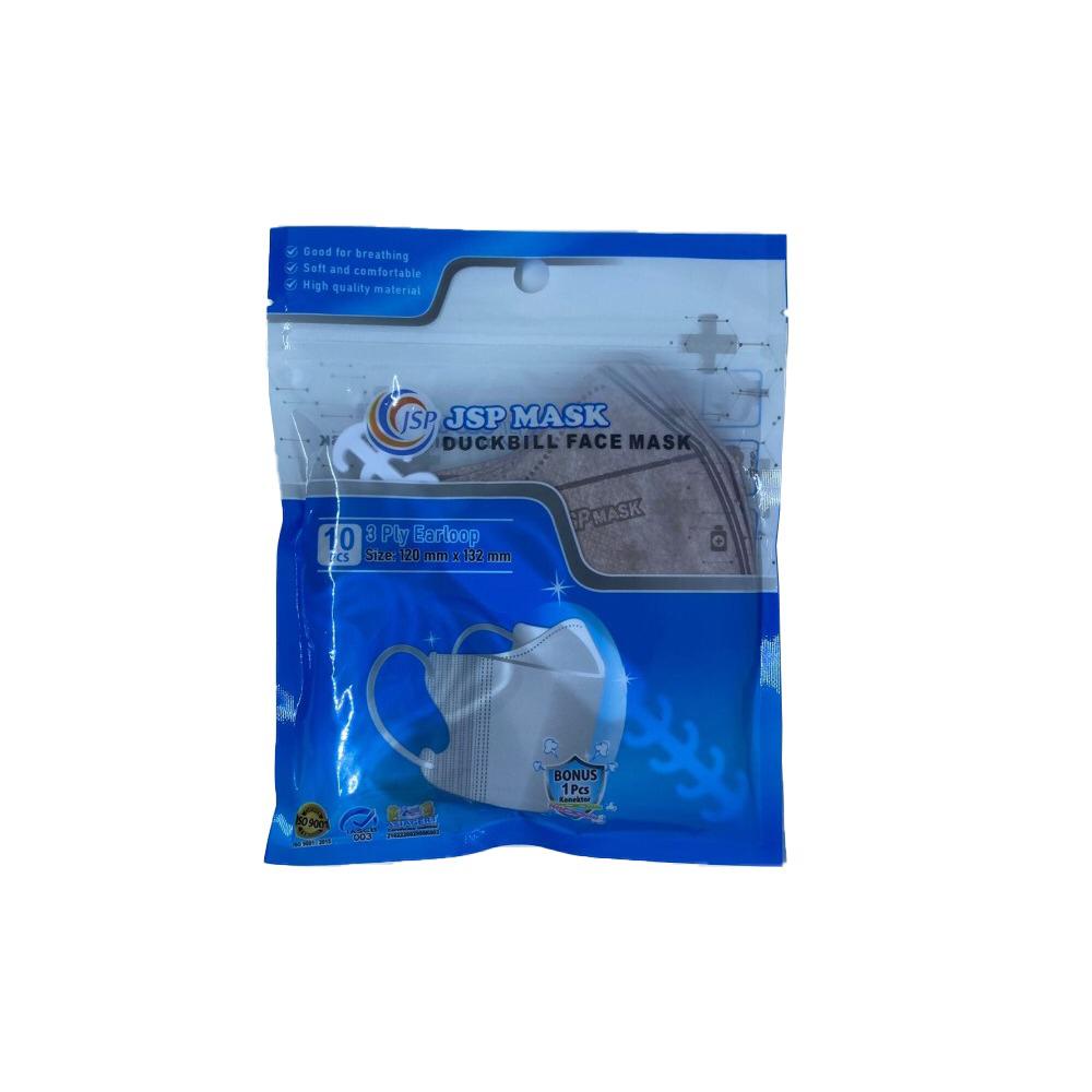 Masker Duckbill Garis JSP Emboss JSP isi 10