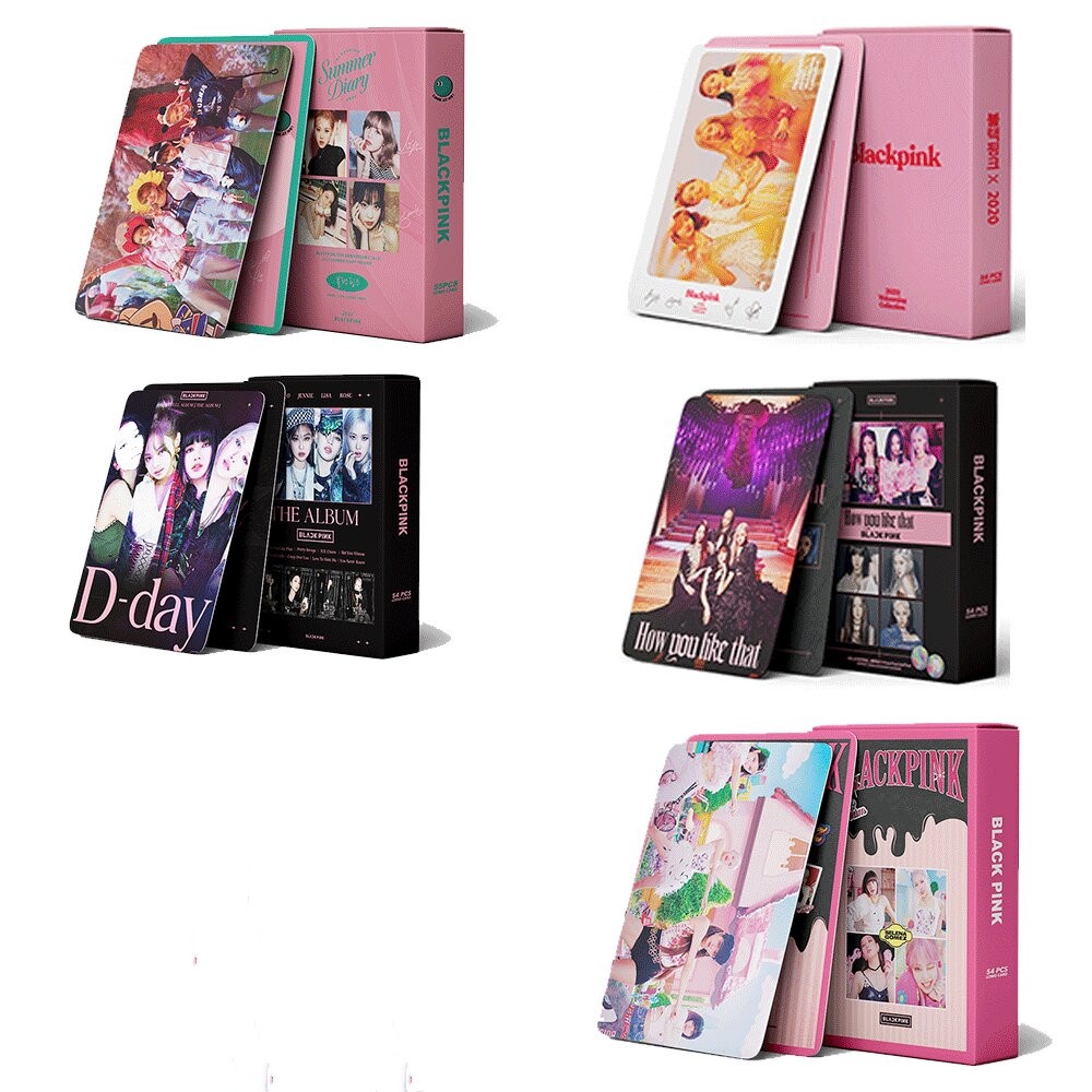 55pcs / Kotak Kartu Foto LOMO Album BLACKPINK HOW DO YOU LIKE THAT &amp; ICE CREAM &amp; SUMMERP 2022