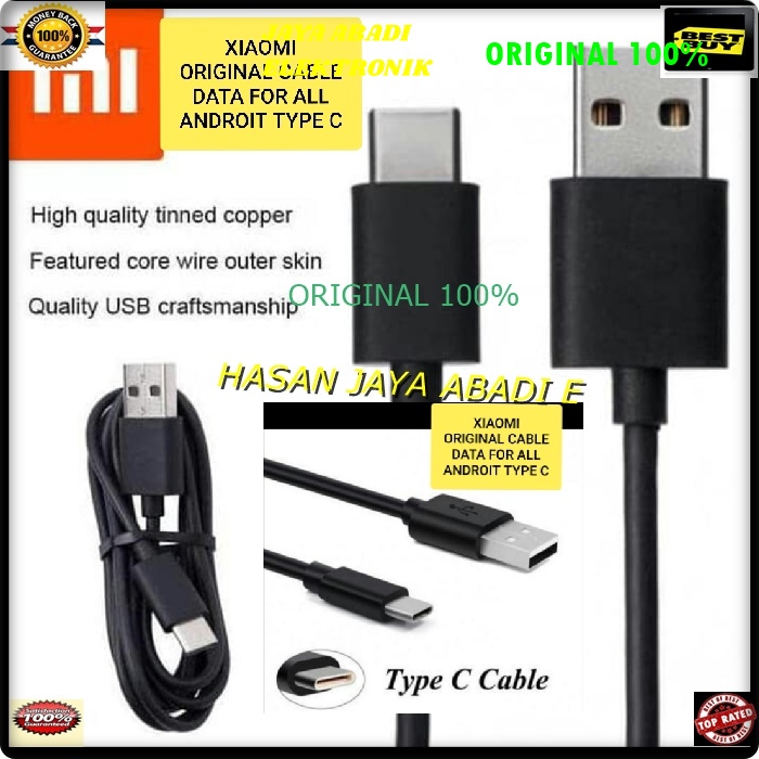 J15 ORIGINAL XIAOMI KABEL DATA USB TYPE C KABEL CASAN FAST CHARGING travel adapter adaptive flash charger hp quallcom quick handphone androit petir multi universal BISA SEGALA MEREK HANDPHONE YANG PAKAI USB SOCKET TYPE C KABEL TEBAL DAN TIDAK MUDAH PUTUS