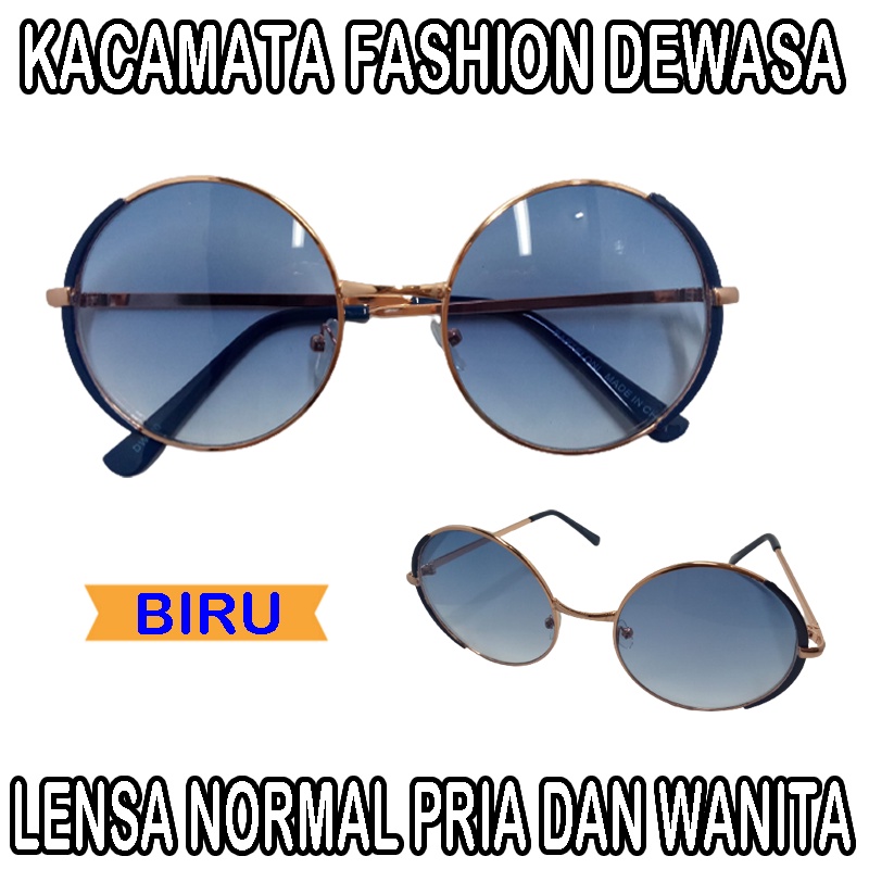 Baru Kacamata Unisex Untuk Pria wanita Kacamata Bulat Boboho Gaya Trend Santai Cassual - Kacamata Sunglasses Round Kacamata Fashion