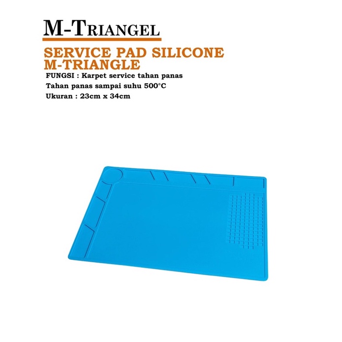 Service Pad Silicone M-Triangle Karpet Service Tahan panas