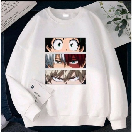 SWEATER WANITA OBLONG BOKU HERO CREWNECK