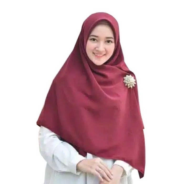 Jilbab Segi Empat Syar'i Jumbo Segiempat Syari 130x130 Segi4 Diamond Hijab Panjang Jumbo Promo