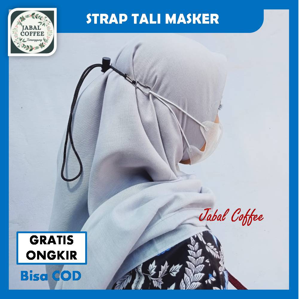 Gantungan Tali Masker /Kalung Strap Masker Tali /Pengait Masker Stopper /Mask Strap Paracord Ovidivo J161